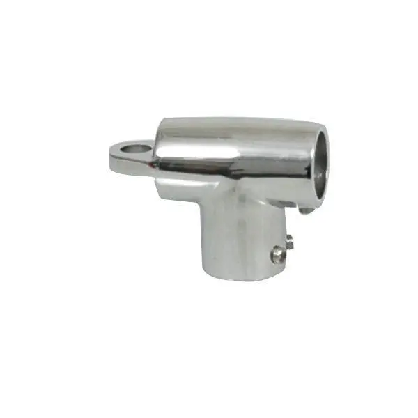 Gotthardt Winkelstück mit Auge – Edelstahl A4 (AISI 316), 90°, Ø 22 mm