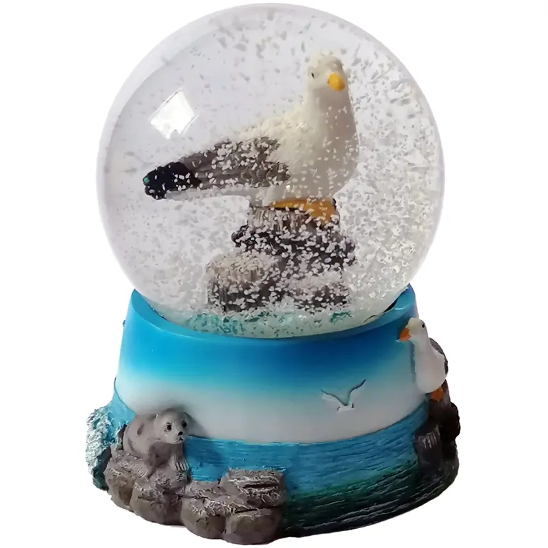 Große Schneekugel "Möwe"