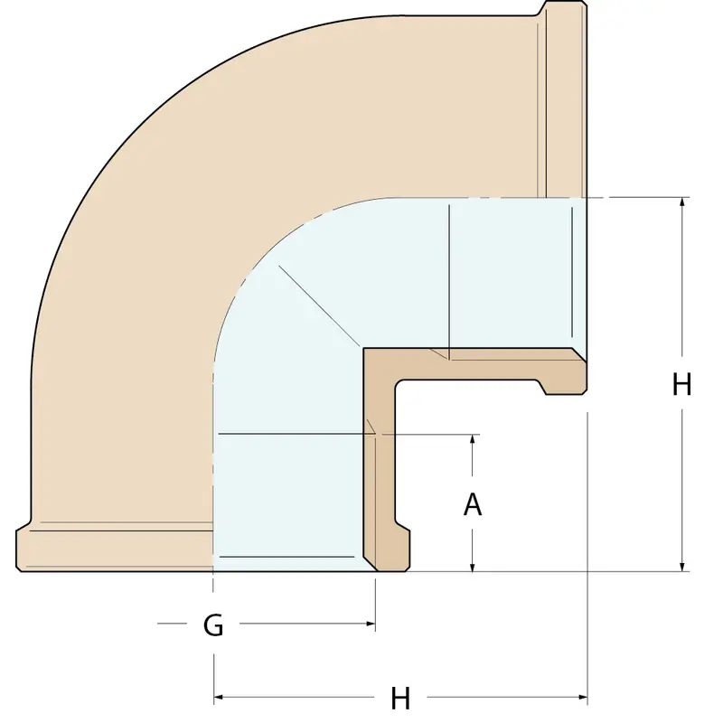 Guidi 90° Winkelstück FF - G 1''
