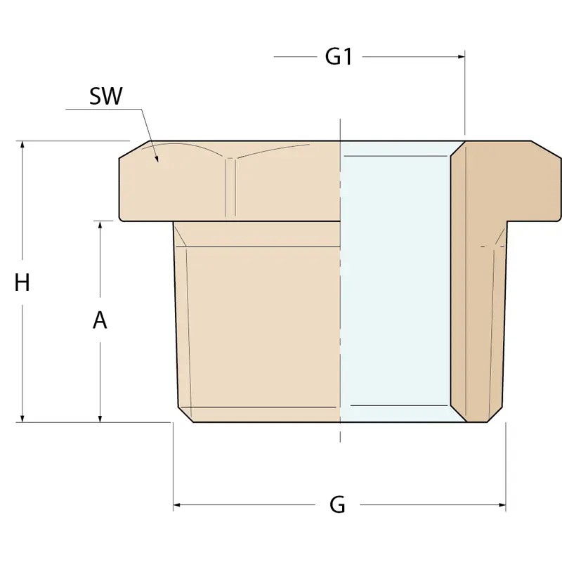 Guidi Reduzierhülse MF - G 2'' auf 1''1/2