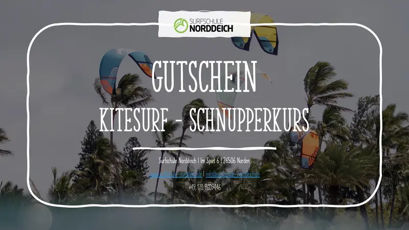 Gutschein - Kitesurf Schnupperkurs