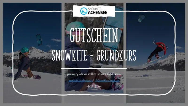 Gutschein - Snowkite Grundkurs