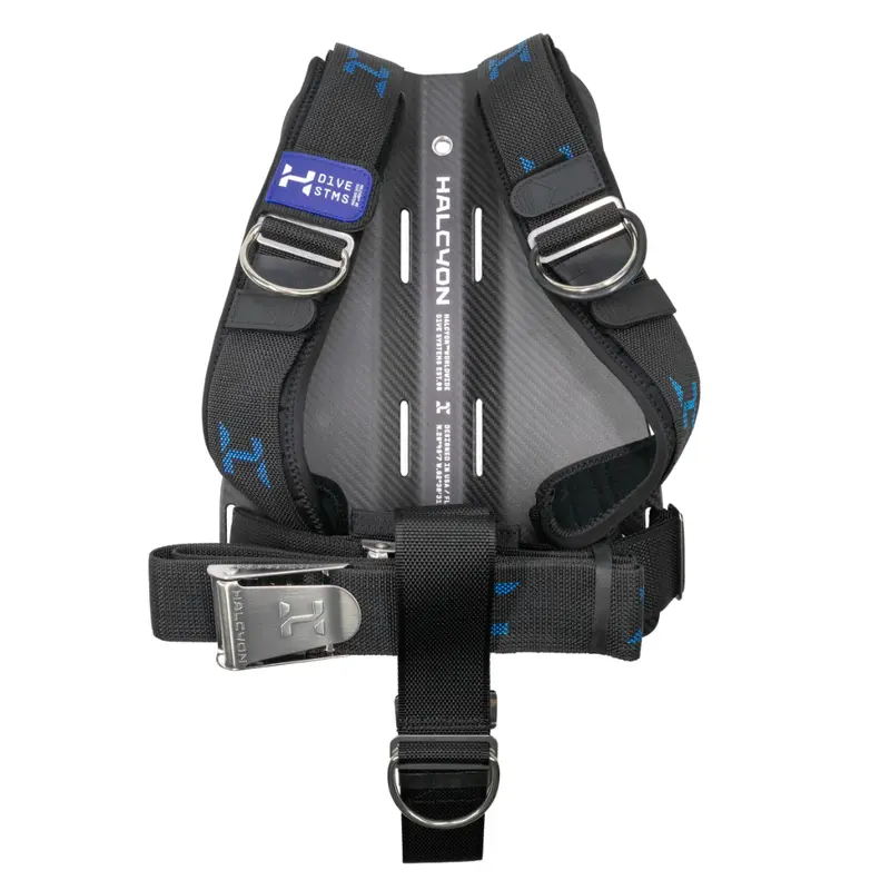 Halcyon Carbon Fiber Cinch Backplate & Harness SS Hardware