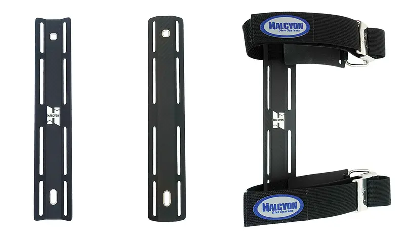 Halcyon CF Single Tank Adaptor w/Cam Straps (Carbonfaser)