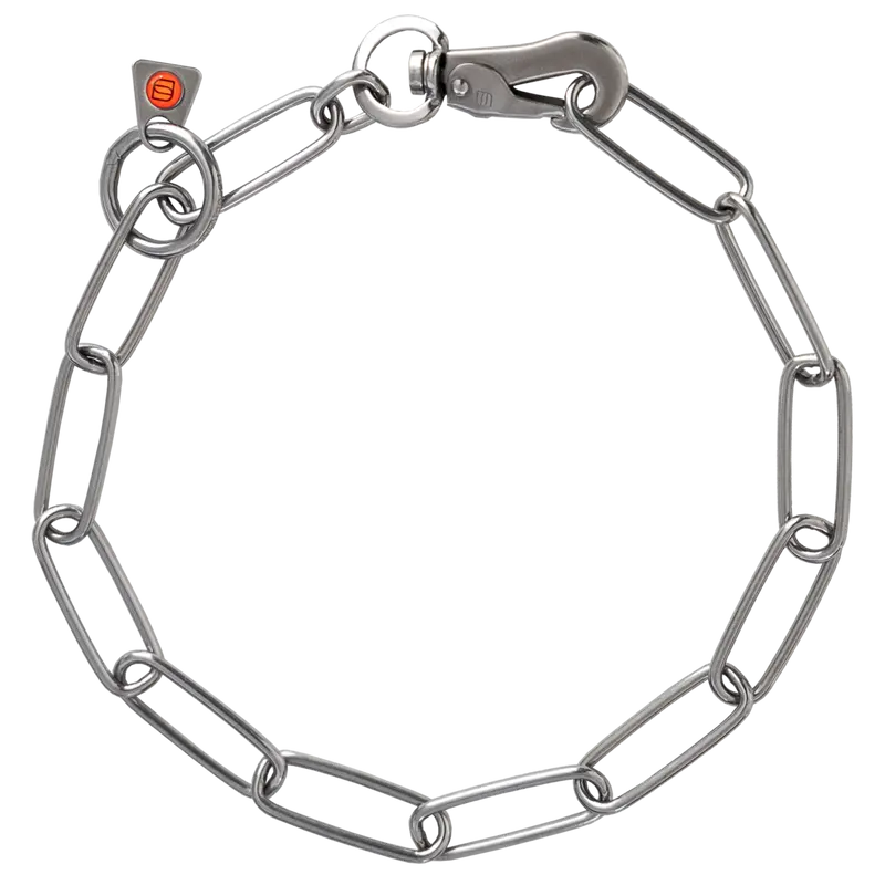 Halskette, langgliedrig, verstellbar - mit SPRENGER-Haken - Edelstahl Rostfrei, 3,0 mm