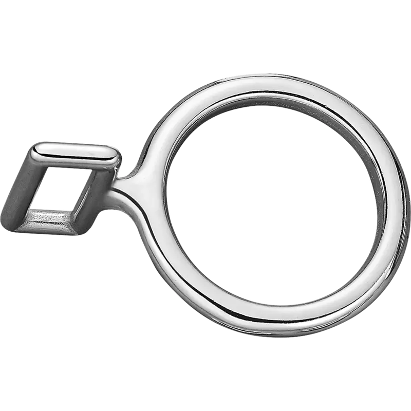 Halsriemenring fest - Edelstahl rostfrei, Ösenweite 26 mm, lichte Weite 38 mm