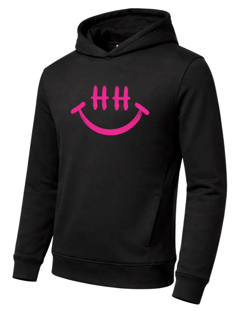 Hamburg Smiley Hoodie neon Pink