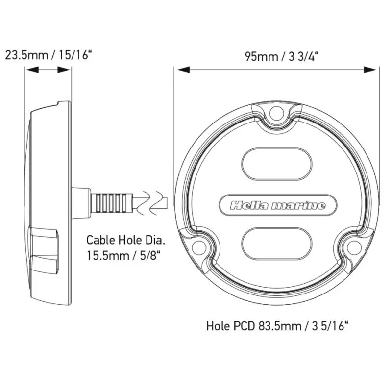 Hella Apelo A2 RGB bronze, weiß
