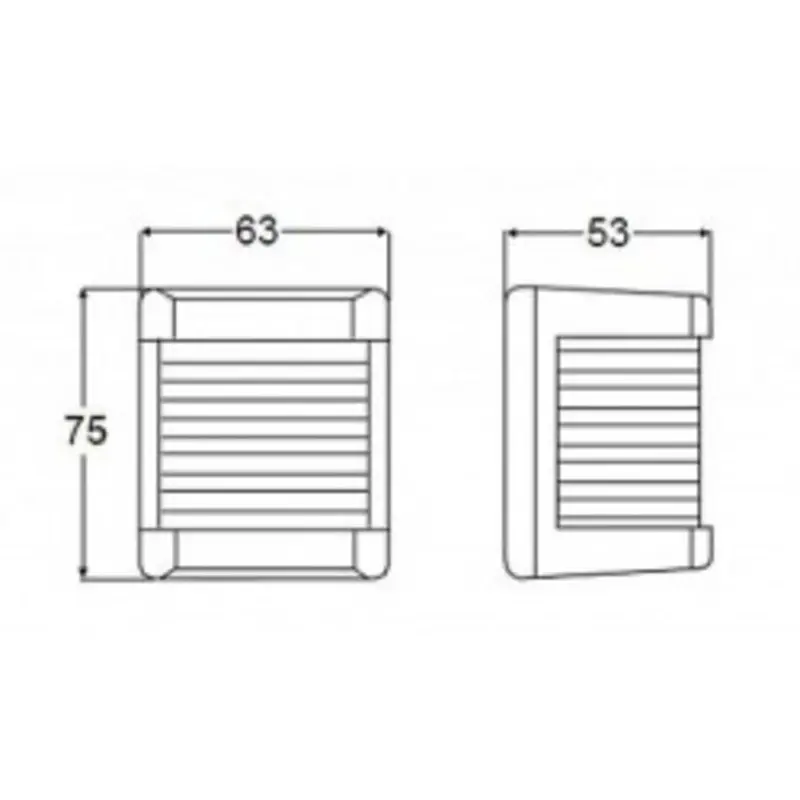 Hella Backbordlaterne, Schwarz Mod.3562