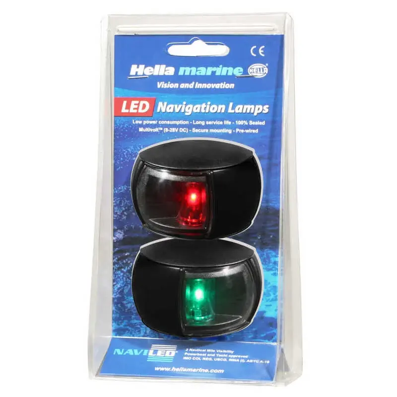 Hella NaviLed Compact Set Sb+Bb, schwarz