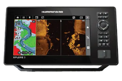 Humminbird XPLORE 9 CMSI+ Echolot mit GPS und MEGA SI+ Geber