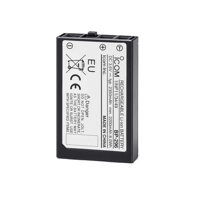 Icom BP-296 Lithium-Ionen-Akku-Pack – Ersatzakku für IC-M37E / IC-M85E