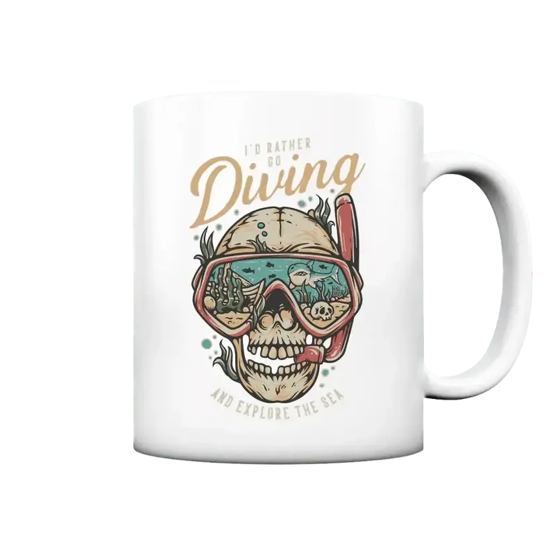 Id rather go diving - Tasse matt
