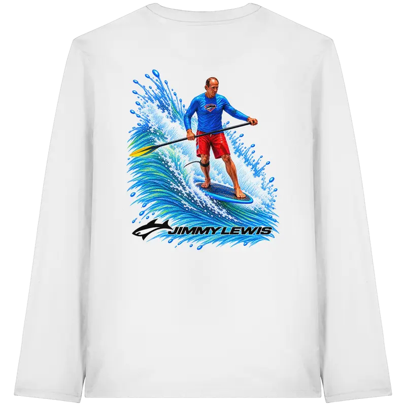 Jimmy Lewis Da Black'n Blue Noserider Shirt - Organic Longsleeve T-Shirt