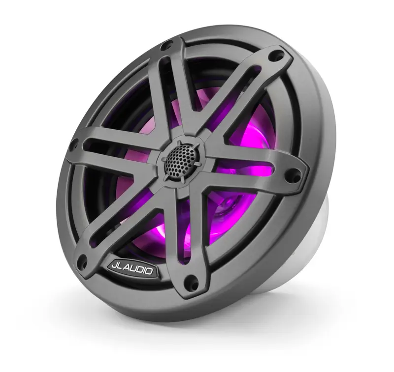 JL Audio M3 Marinelautsprecher – wetterfest mit Sport-Grill (grau)