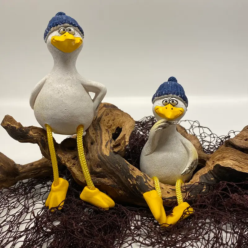 Kantensitzer „Möwe“ 2er Set mit Mütze