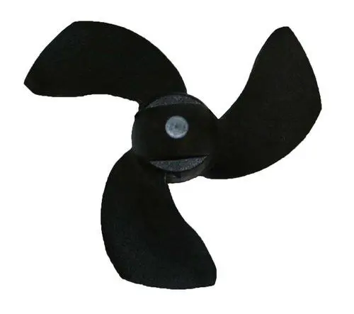 Kasco Ersatzpropeller – 4-Blatt Verbundwerkstoff, linksdrehend für 0,75-PS-Motoren