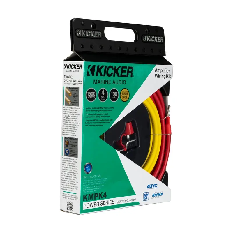 KICKER Marine Audio 4AWG-Verstärkerstromversorgung