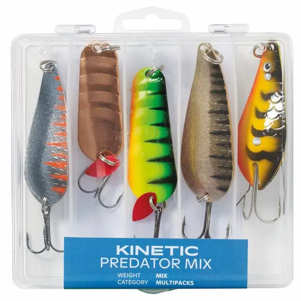 Kinetic Raubfischmix – 5 Köder im Set für Hecht, Barsch, Zander & Lachs