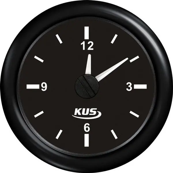 KUS Bordchronometer – analoge Uhr für 12 V und 24 V Bordnetze