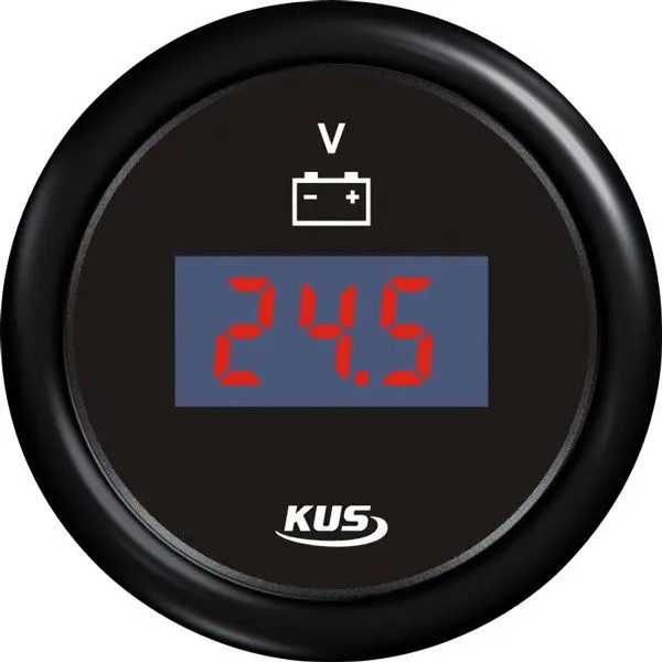 KUS Digitales Voltmeter 9–32 V – Bordspannungsanzeige für 12 V & 24 V