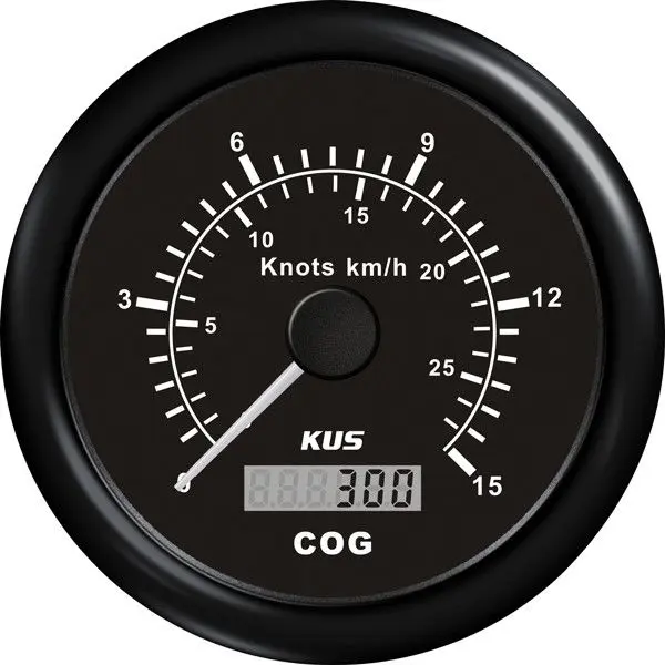 KUS GPS-Speedometer – Geschwindigkeit über Grund, analog/digital