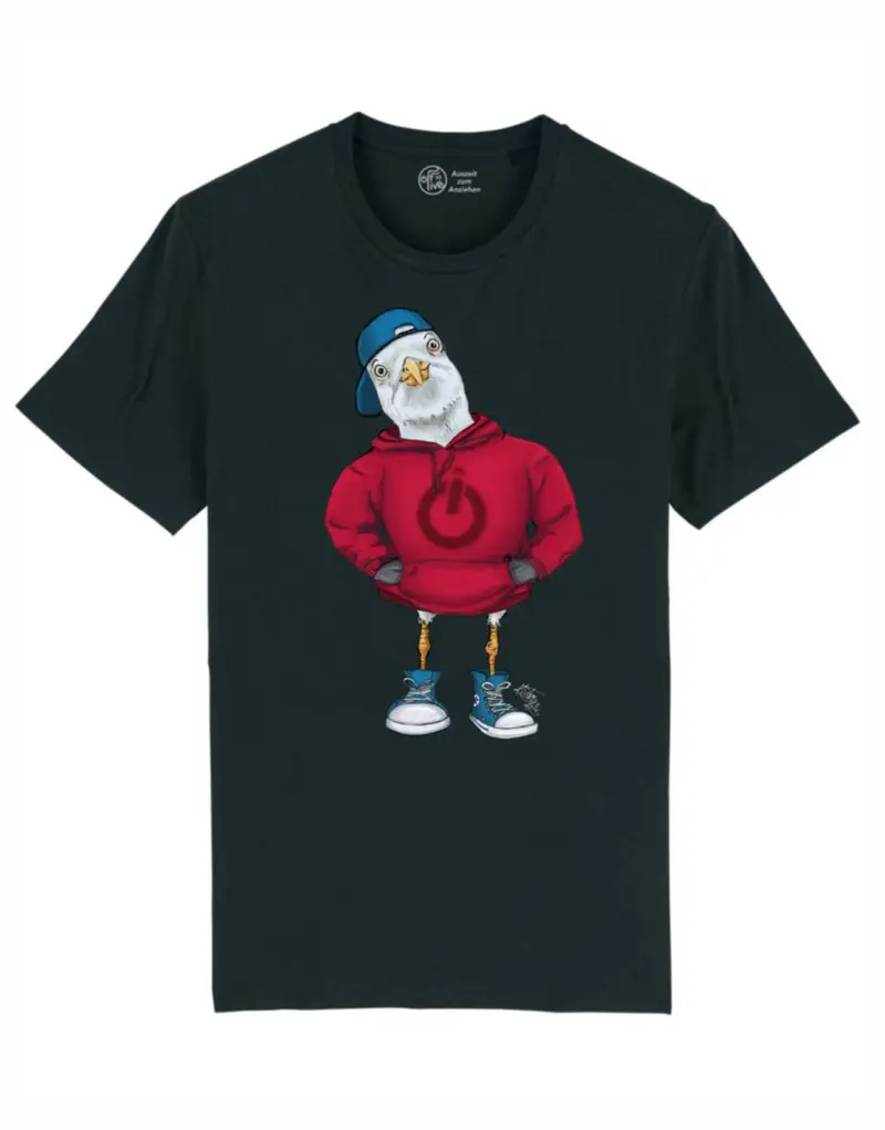 Küstenkalle roter Hoodie Kinder T-Shirt