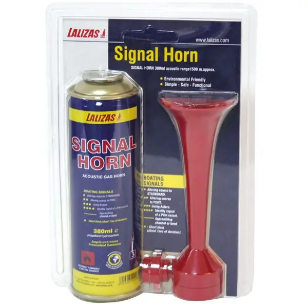 Lalizas Signalhorn mit Gasbehälter – lautes Air Horn für Boote