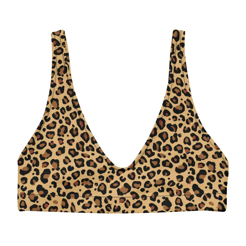 Leo 2 recyceltes, gepolsterstes-Bikini-Oberteil