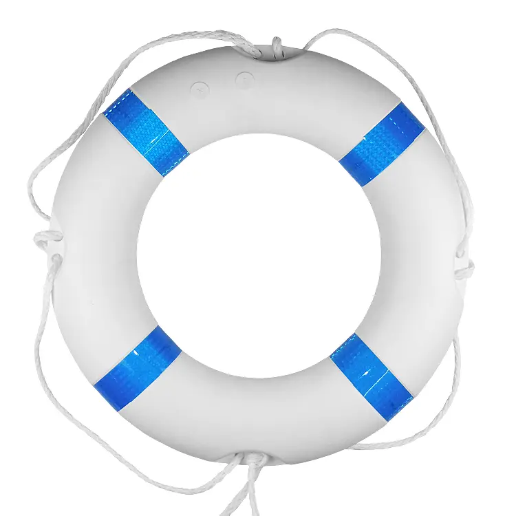 Lifebuoy with Blue Stripes