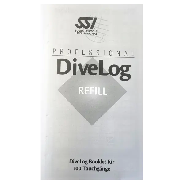 Logbuch Seiten Booklet für 100 Tauchgänge