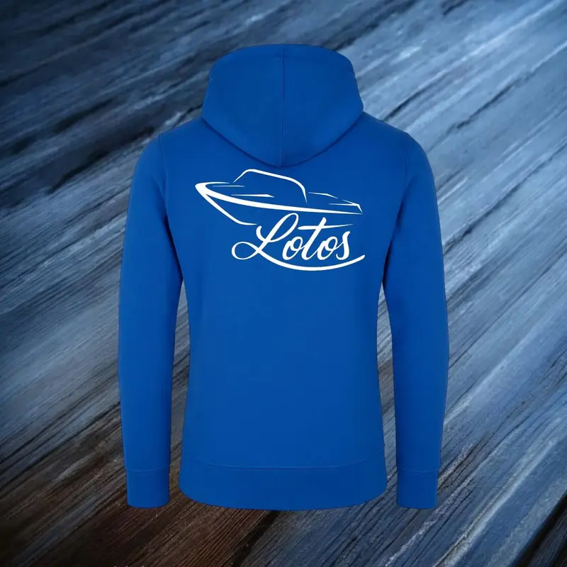 Lotos Sportboot Premium Hoodie Sweat Jacke Royal Blue Herren