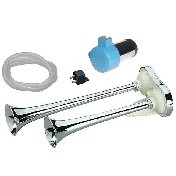 Marco Kompressorhorn Doppelhorn – Edelstahl, 24 V, 111 dB