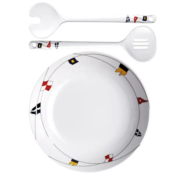 Marine Business Regata Salatschüssel Ø 25 cm mit Salatbesteck