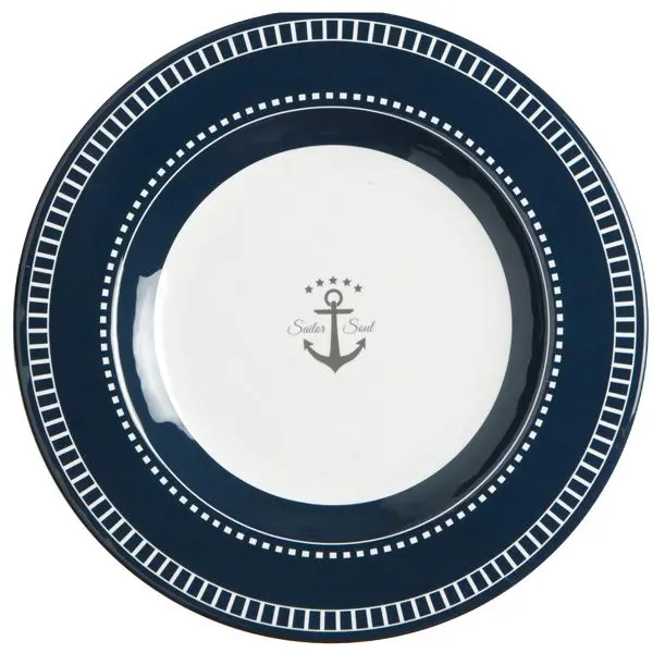 Marine Business Sailor Soul Frühstücksteller – 6er-Set, Ø 20,5 cm