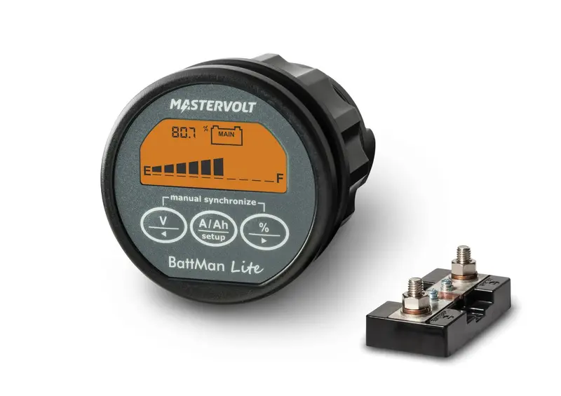Mastervolt BattMan Lite Batteriemonitor – mit Shunt, für 12/24 V