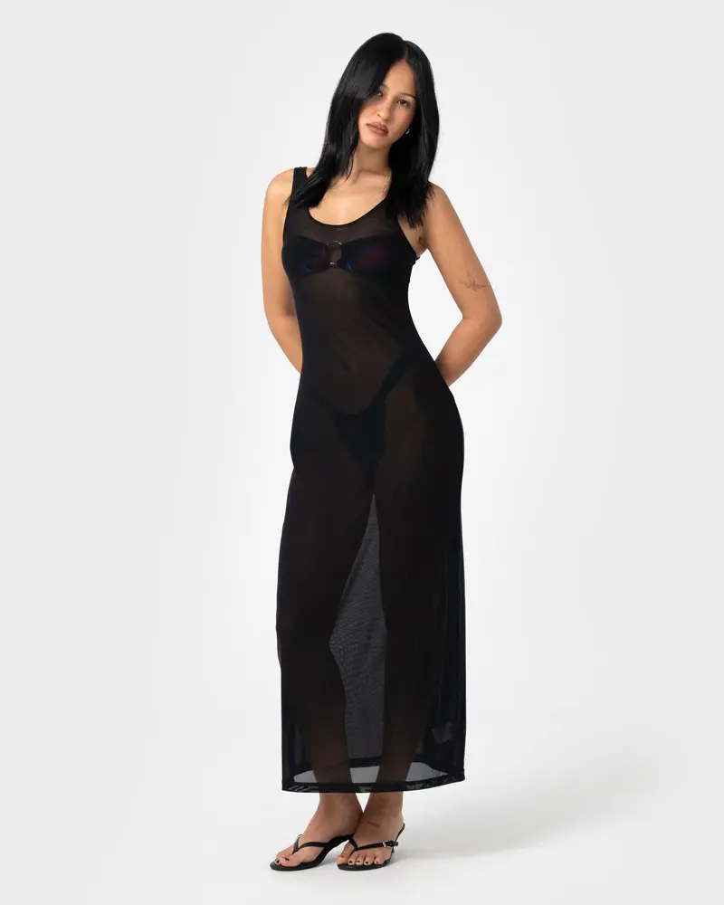 Maya Sheer Maxi Dress