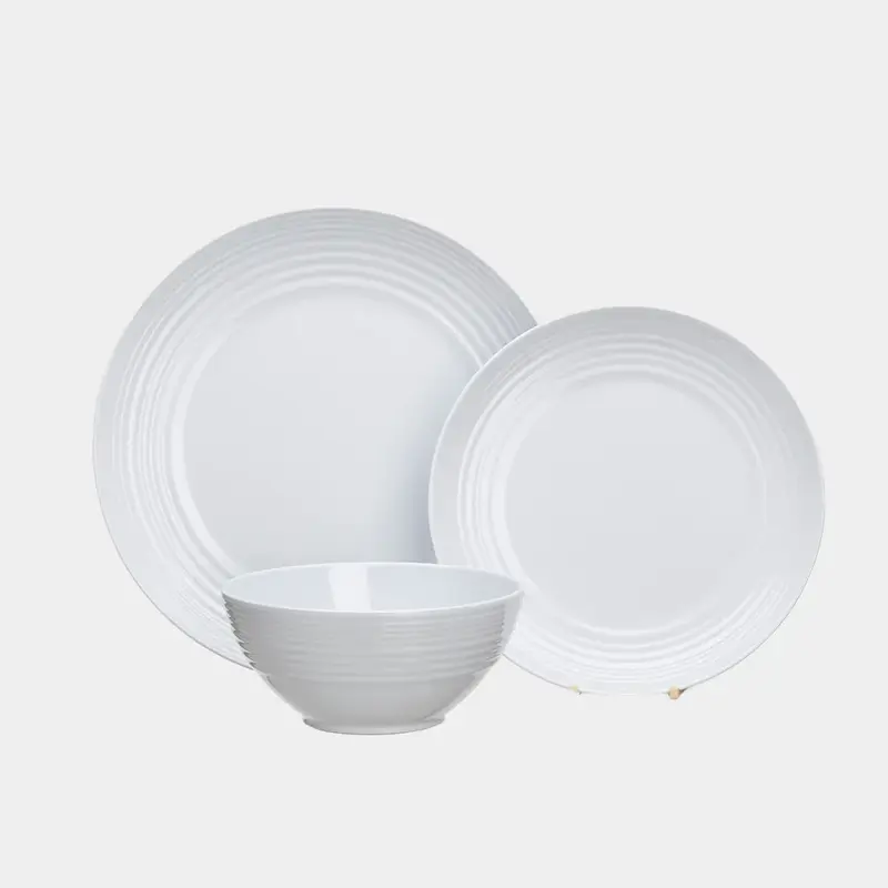 Melamin-Geschirrset DINNER | 12-teilig für 4 Personen