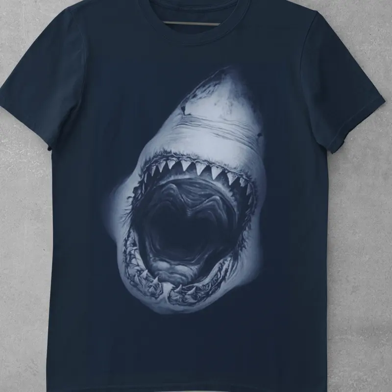Men Rashguard | Great White Shark - quick dry