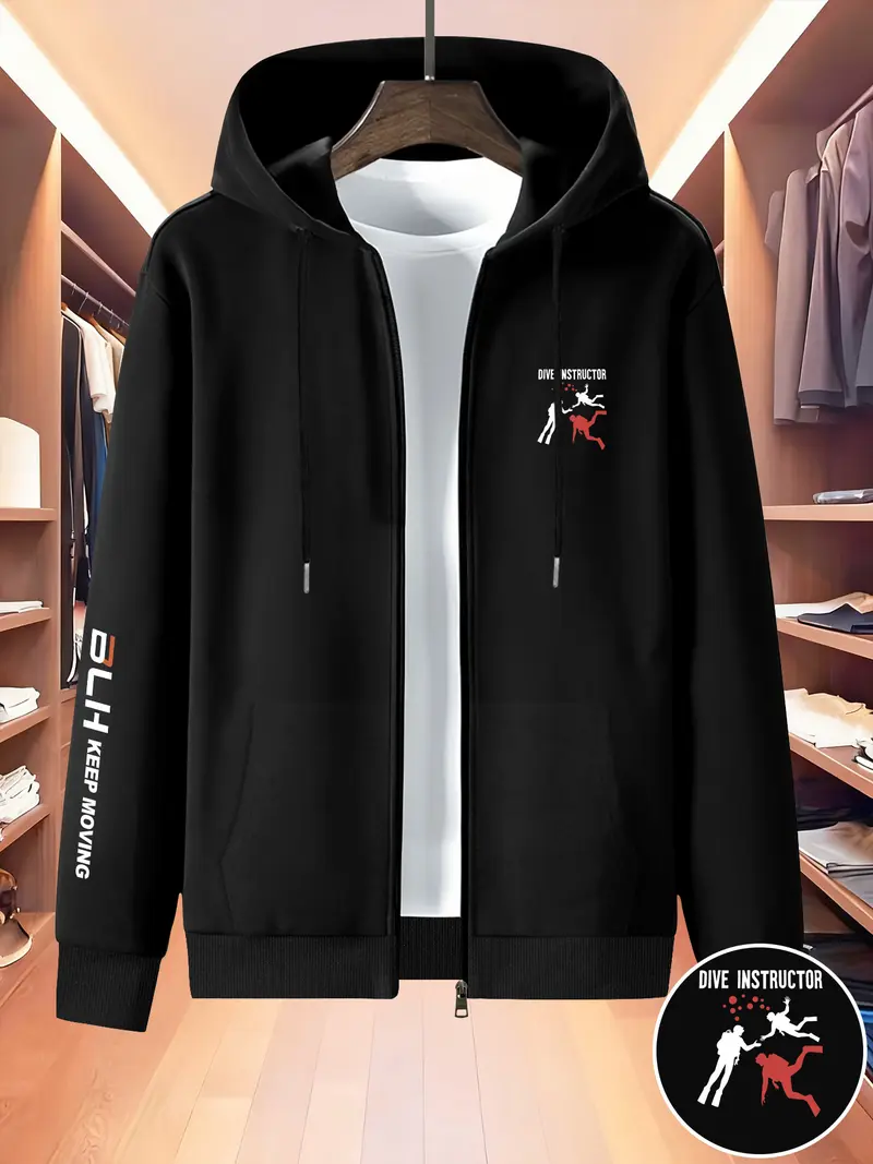Men's Spring & Autumn “Diving Instructor” Hooded Jacket