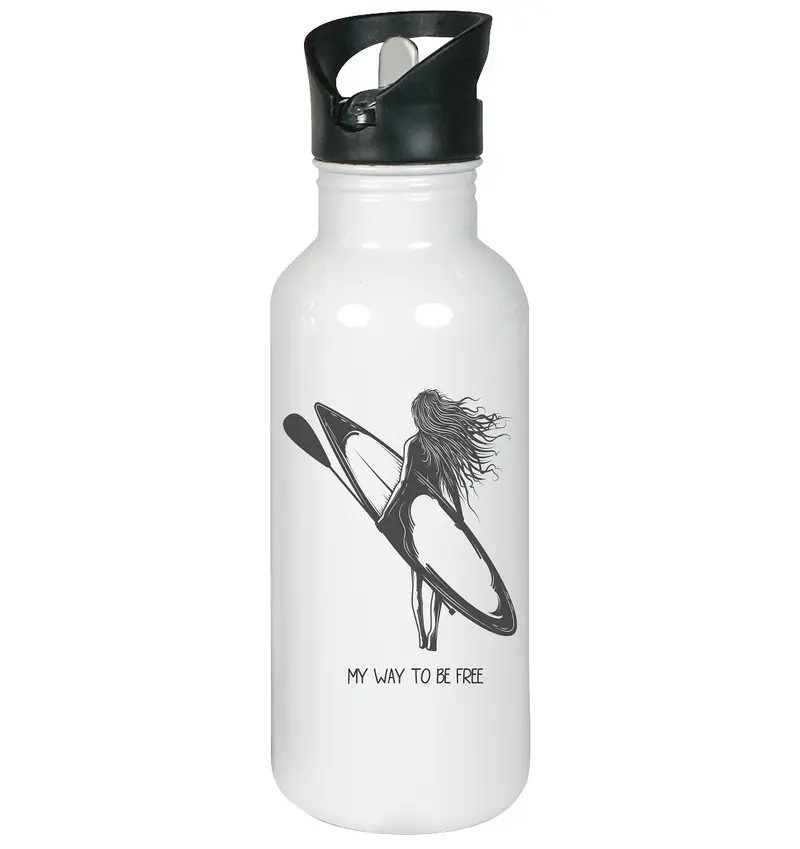 MY WAY TO BE FREE  - Edelstahl-Trinkflasche