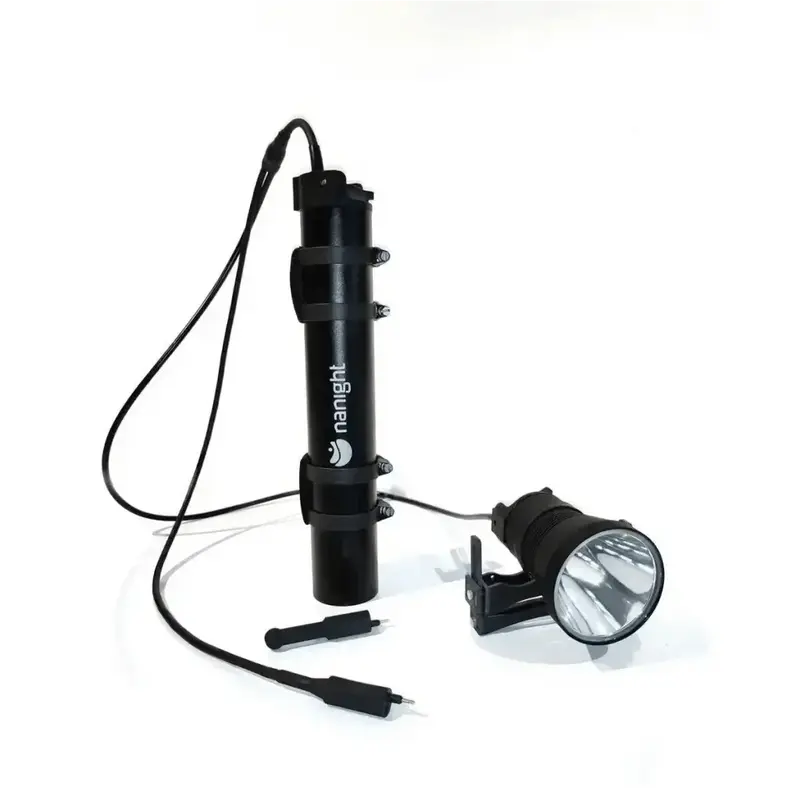 nanight G2 192Wh Tank E/O mit CAVE 3 Kopf Tauchlampe Tanklampe