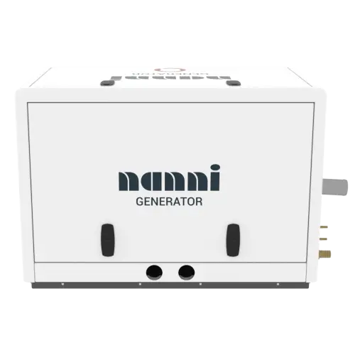 Nanni 8CM50 Bordgenerator 7,2 kW – einphasig, 50 Hz, Schallhaube