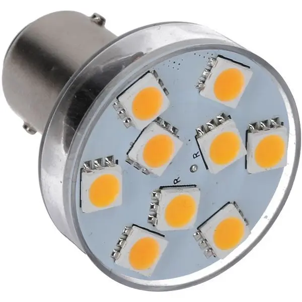 NauticLED Glühlampe BA15D 10-35VDC 3-stufig 0,8/1,4/2,0W D=32mm L=38mm