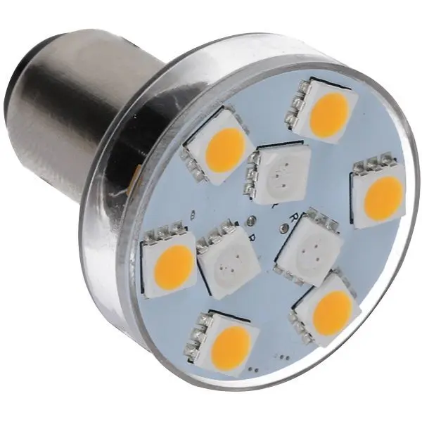NauticLED Glühlampe BA15S 10-35VDC 3-stufig 0,8/1,4/2,0W D=32mm L=38mm