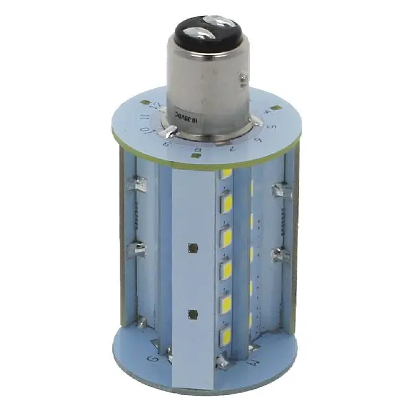 NauticLED Glühlampe BAY15D 10-35VDC 3,9W D=35mm L=70mm rot/grün für Hella