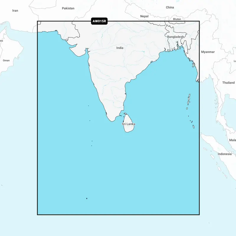 Navionics+ AW015R – Elektronische Seekarte Indischer Subkontinent