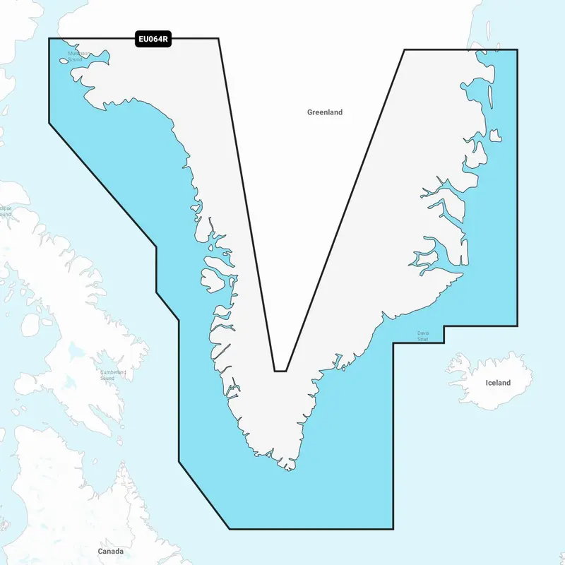Navionics+ EU064R – Elektronische Seekarte Grönland West- und Ostküste