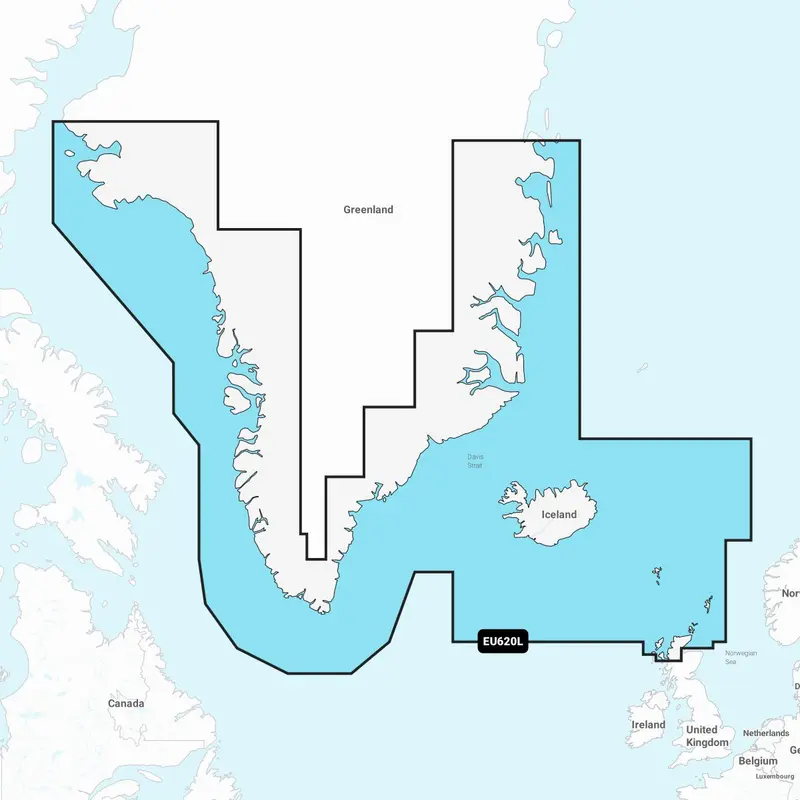 Navionics+ EU620L – Elektronische Seekarte Grönland & Island