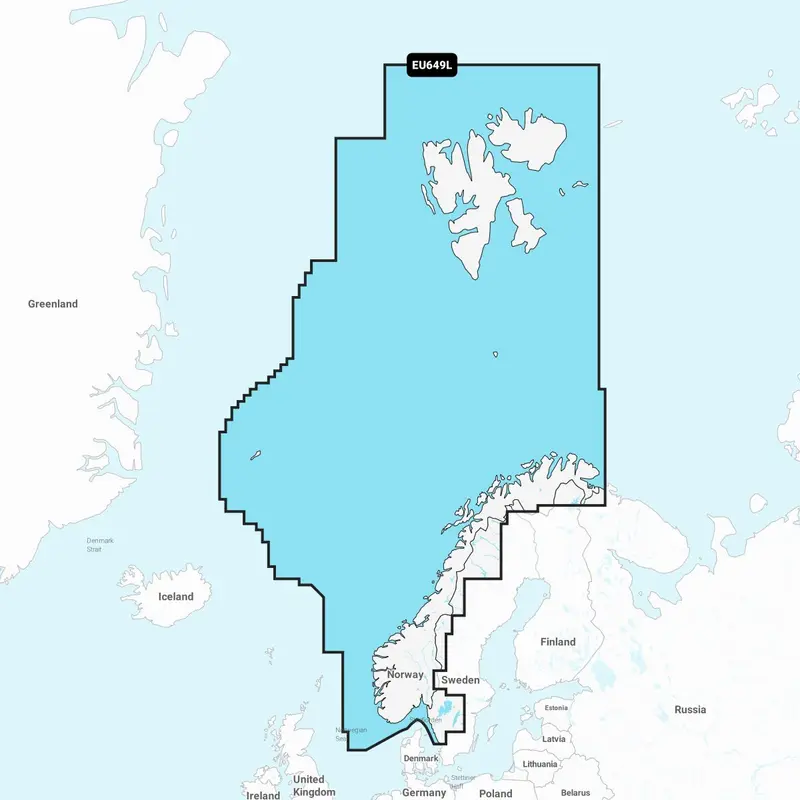 Navionics+ EU649L – Elektronische Seekarte Norwegen und Spitzbergen